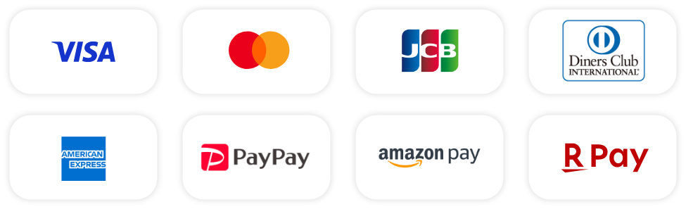 クレジットカード / PayPay / AmazonPay / 楽天ペイ