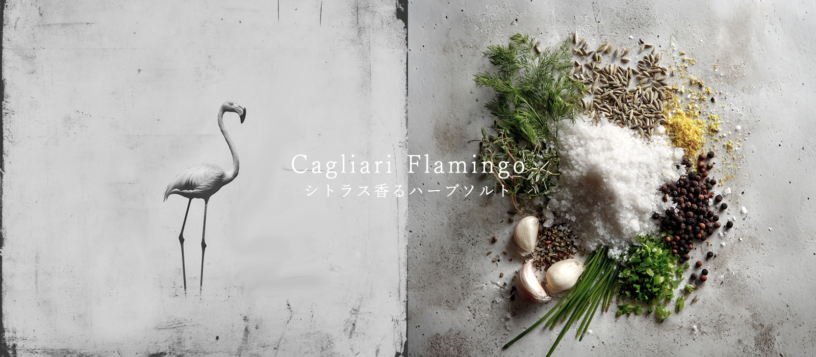 シトラス香る爽やか系ハーブソルト「カリアリ・フラミンゴ」