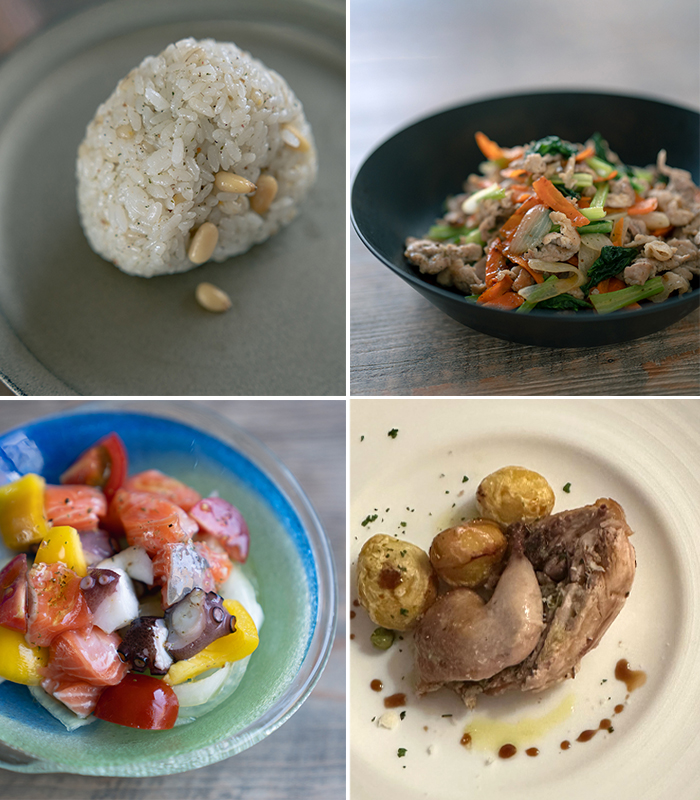 イタリアで育ってているハーブ農園の写真