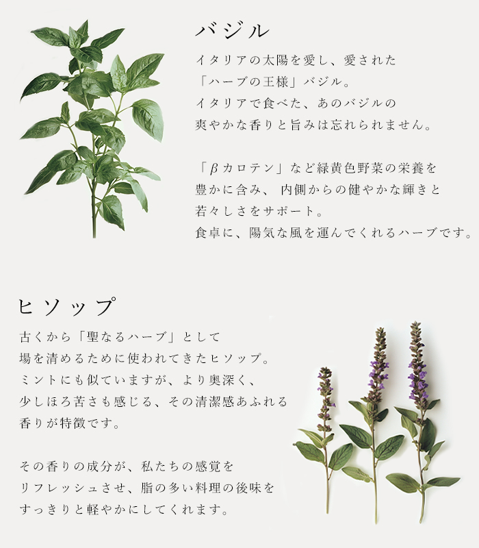 バイオダイナミック農法で育ったハーブを使用したハーブブレンド